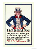 I Am Telling You Premium Poster