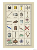 Buy Heraldic Symbols: Padlock and Copper at AllPosters.com