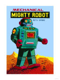 Buy Mechanical Green Mighty Robot with Spark at AllPosters.com