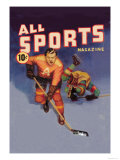 Buy Player Drives Past Falling Defender, c.1942 at AllPosters.com