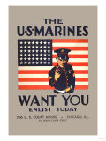 Buy The U.S. Marines Want You at AllPosters.com