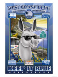 Buy West Coast Blue, California Democrats at AllPosters.com