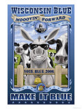 Buy Wisconsin Blue, Mooven Forward at AllPosters.com