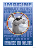 Make It Blue Imagine Poster