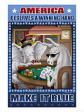 America Dserves a Winning Hand, Make It Blue