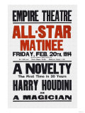 Buy A Novelty, The First in 20 Years, Harry Houdini as a Magician at AllPosters.com