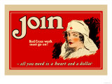 Red Cross Work Must Go On! Premium Poster