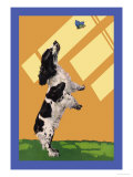The Cocker Spaniel Sees a Butterfly