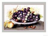 Buy Dish of Grapes and Peaches at AllPosters.com