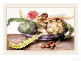 Buy Chinese Dish with Artichokes, A Rose and Strawberries at AllPosters.com