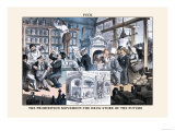 Puck Magazine: The Prohibition Movement Premium Poster