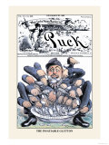 Puck Magazine: The Insatiable Glutton Premium Poster