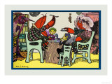 Having Cake Mr. Caterpillar Crab and Dame Crabby