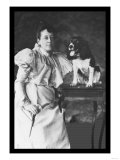 Springer Spaniel and Woman