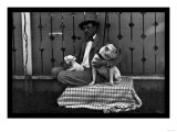 Bulldog, Master, and Pup