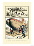 Puck Magazine: Cannot Sail, Try to Sink Premium Poster