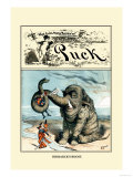 Puck Magazine: Bismarck's Boost Premium Poster