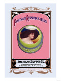 Portrait Reproductions on Tins by American Stopper Co.