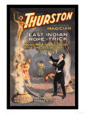East Indian Rope Trick: Thurston the Famous Magician Premium Poster