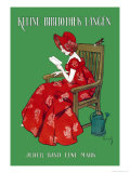 Woman in Red Reading