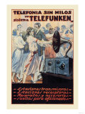 Buy Telefonia Sin Hilos Sistema Telefunken at AllPosters.com