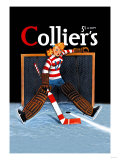 Young Girl Goalie Premium Poster