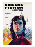 Science Fiction Quarterly: Woman with Forehead Transmitter