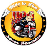 Hog Wild Tin Sign