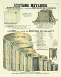 Buy Systeme Metrique (The Metric System) at AllPosters.com