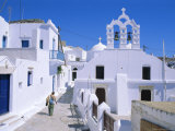 The Old Town Above Katapola, Amorgos, Cyclades Islands, Greece, Europe