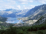 Fjord and Town of Kotor, the Old Town is a Unesco World Heritage Site, Northern Montenegro, Europe