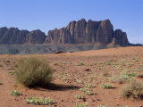 Looking West to Jebel Qattar, Southern Wadi Rum, Jordan