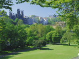 Buy National Gallery and Princes Street Gardens, Edinburgh, Lothian, Scotland, UK, Europe at AllPosters.com