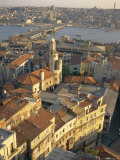 Buy The Beyoglu Area of the City and a Road Bridge Over the Bosphorus, Istanbul, Turkey at AllPosters.com