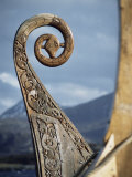 Buy Detail of the Replica of a 9th Century Ad Viking Ship, Oseberg, Norway, Scandinavia, Europe at AllPosters.com