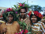 Buy Portrait of Three Kanaki Dancers, New Caledonia, Melanesia, South Pacific Islands, Pacific at AllPosters.com