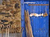 El Camino Pilgrimage to Santiago De Compostela, Scallop Shells and Walking Sticks, Galicia, Spain