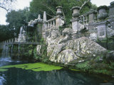 Buy Fountains in the Gardens of the Villa Lante, Bagnaia, Lazio, Italy, Europe at AllPosters.com