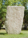 Rune Stone in the Grounds of Uppsala Cathedral, Sweden, Scandinavia