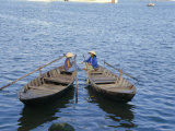 Buy Two Women in Boats, Danang, Vietnam, Indochina, Southeast Asia, Asia at AllPosters.com