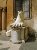 Buy Statue of Large Foot, Capitol Hill, Rome, Lazio, Italy, Europe at AllPosters.com