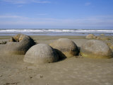 The Moeraki Boulders on the Coast, Dunedin, Otago, South Island, New Zealand, Pacific