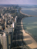 Buy View North Along Shore of Lake Michigan from John Hancock Center, Chicago, Illinois, USA at AllPosters.com