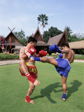 Thai Boxers, the Rose Garden, Bangkok, Thailand, Southeast Asia, Asia