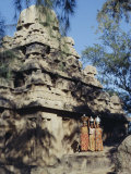 Buy Three Girls Carrying Water Pots, Mahabalipuram (Mamallapuram), Tamil Nadu, India at AllPosters.com