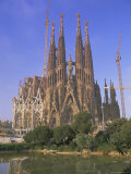 Gaudi Church Architecture, La Sagrada Familia, Barcelona, Catalunya (Catalonia) (Cataluna), Spain