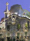 Gaudi Architecture, Casa Batllo, Barcelona, Catalunya (Catalonia) (Cataluna), Spain, Europe