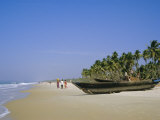 Buy Palm Trees and Fishing Boats, Colva Beach, Goa, India at AllPosters.com