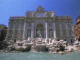 The Baroque Style Trevi Fountain, Rome, Lazio, Italy, Europe