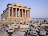 The Parthenon at Sunset, Unesco World Heritage Site, Athens, Greece, Europe